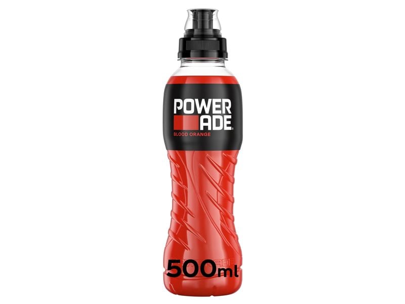 Powerade Sportgetränk Blood Orange 4 x 0.5 l Isotonisches Elektrolytgetränk mit Blutorangenaroma
