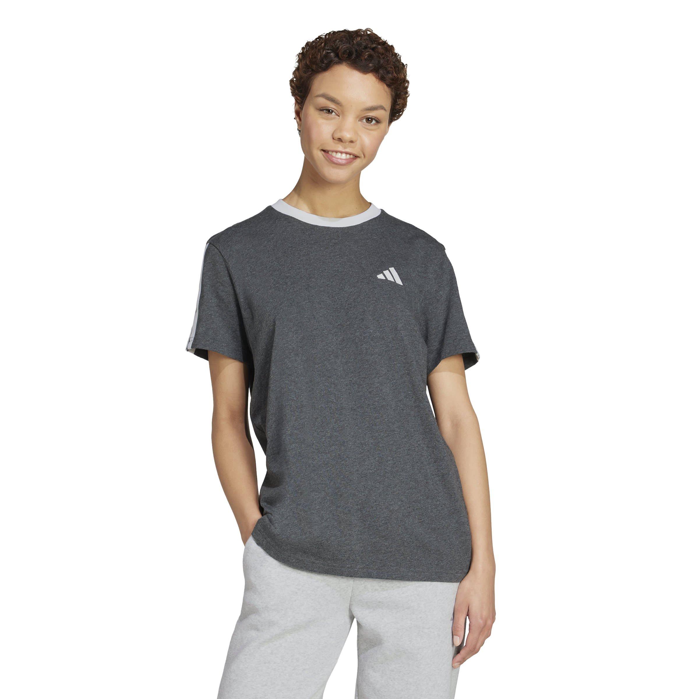 adidas Essentials 3 Stripe T-Shirt Womens