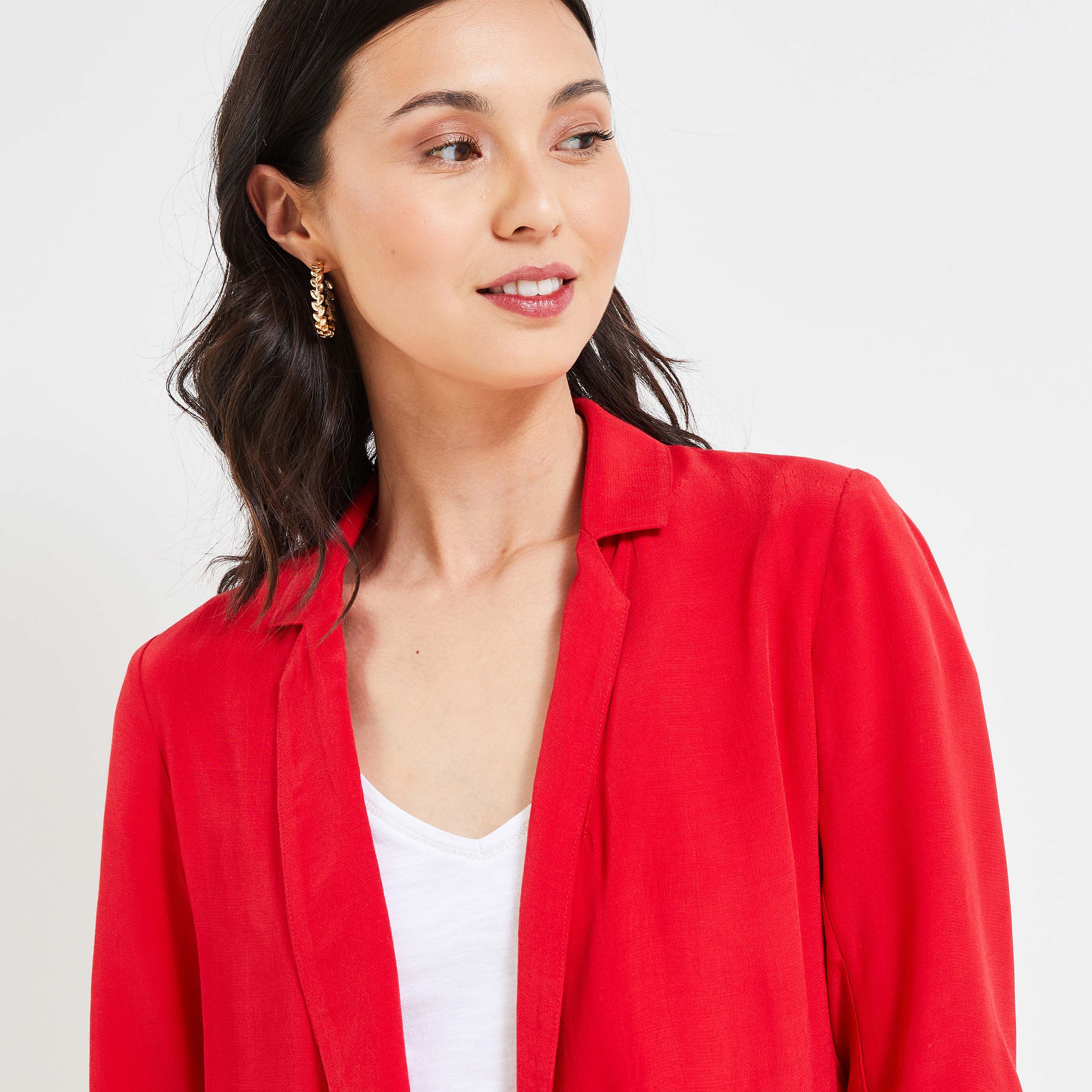 Veste tailleur femme - ROUGE