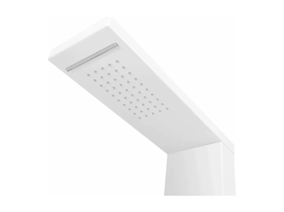 Système panneau douche aluminium aluminium blanche 15 x 47 x 130 cm 02_0003118