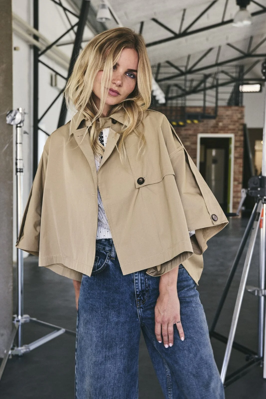 Co´Couture Franciscc Crop Trench Jacket 30271