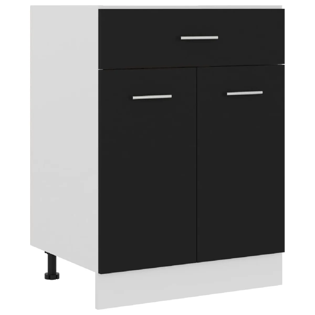 VidaXL Armoire de Plancher - Noir