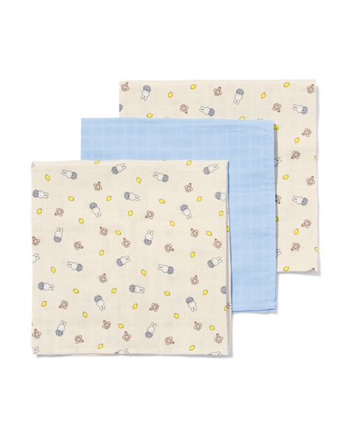 3 linges hydrophiles Miffy 60x60