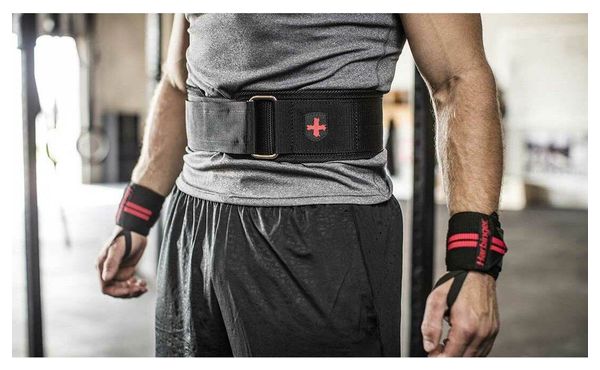 Harbinger ceinture d'haltérophilie noir en nylon de 10 16cm taille S