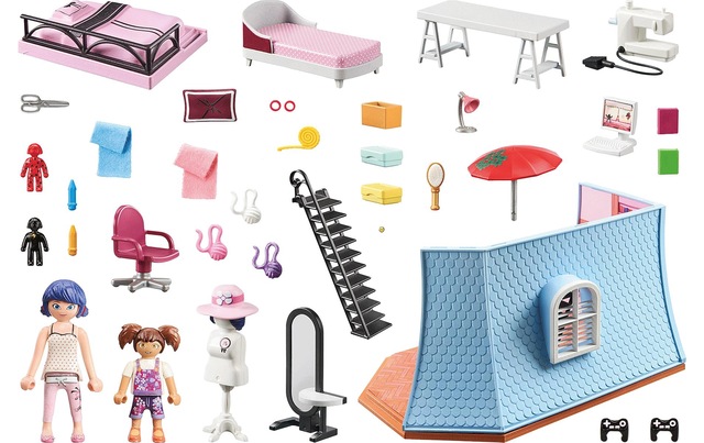 Playmobil® Spielbausteine »Miraculous Marinettes Loft 71334«