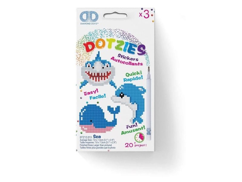 Diamond Dotz Bastelset Diamond Painting Sticker Unterwasser Kreatives Komplettset