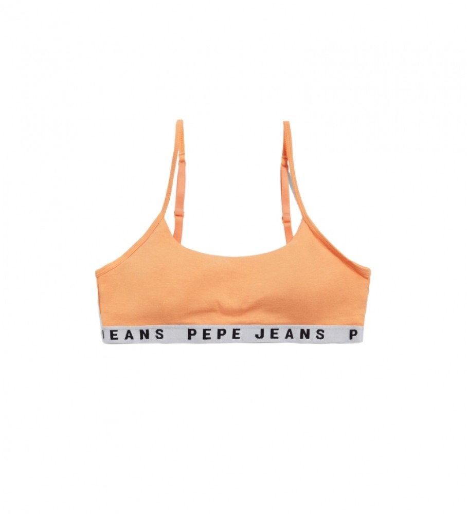 Sutiã laranja liso da Pepe Jeans