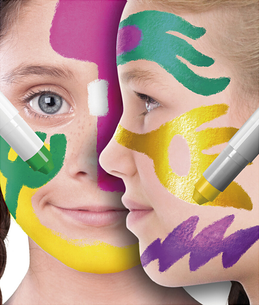 Playcolor Make Up - Ansigtsmaling - 6 Metalliske Farver