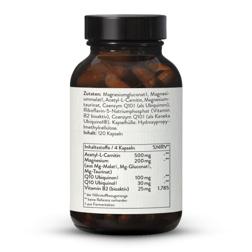 Sunday Natural Products  MIGRA ENERGY KOMPLEXQ10, Magnesium, B2, Acetyl-L-Carnitin