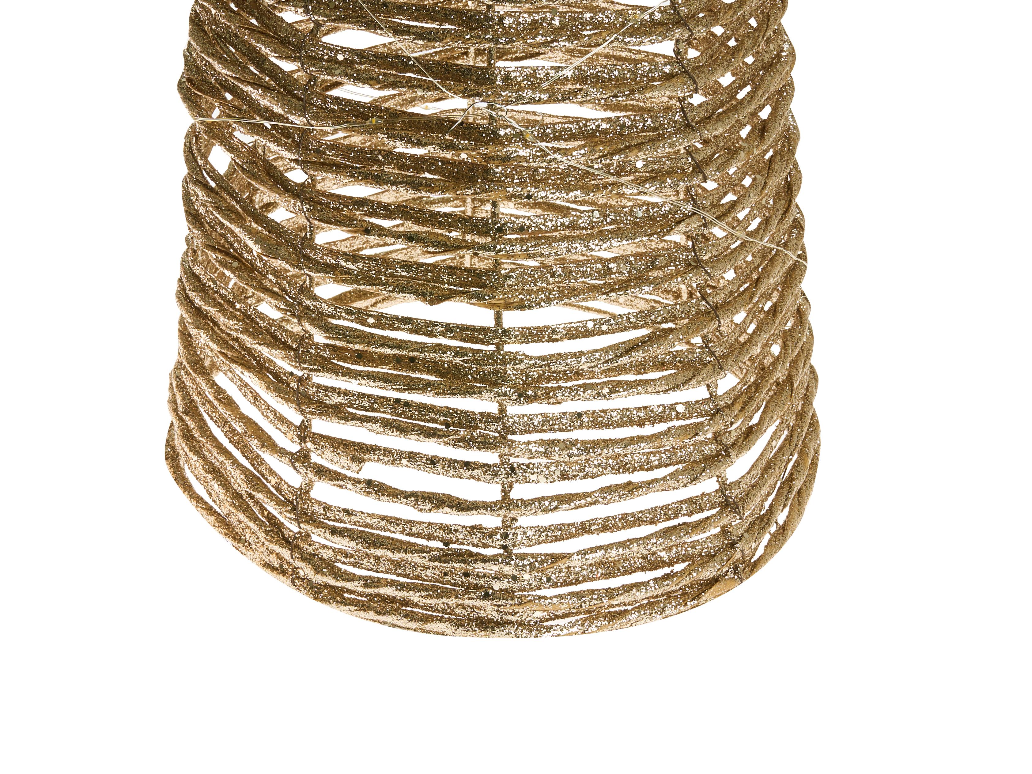 Set van 3 kerstdecoraties LED TUELSO Kerstboom 60/80/100 cm Goud