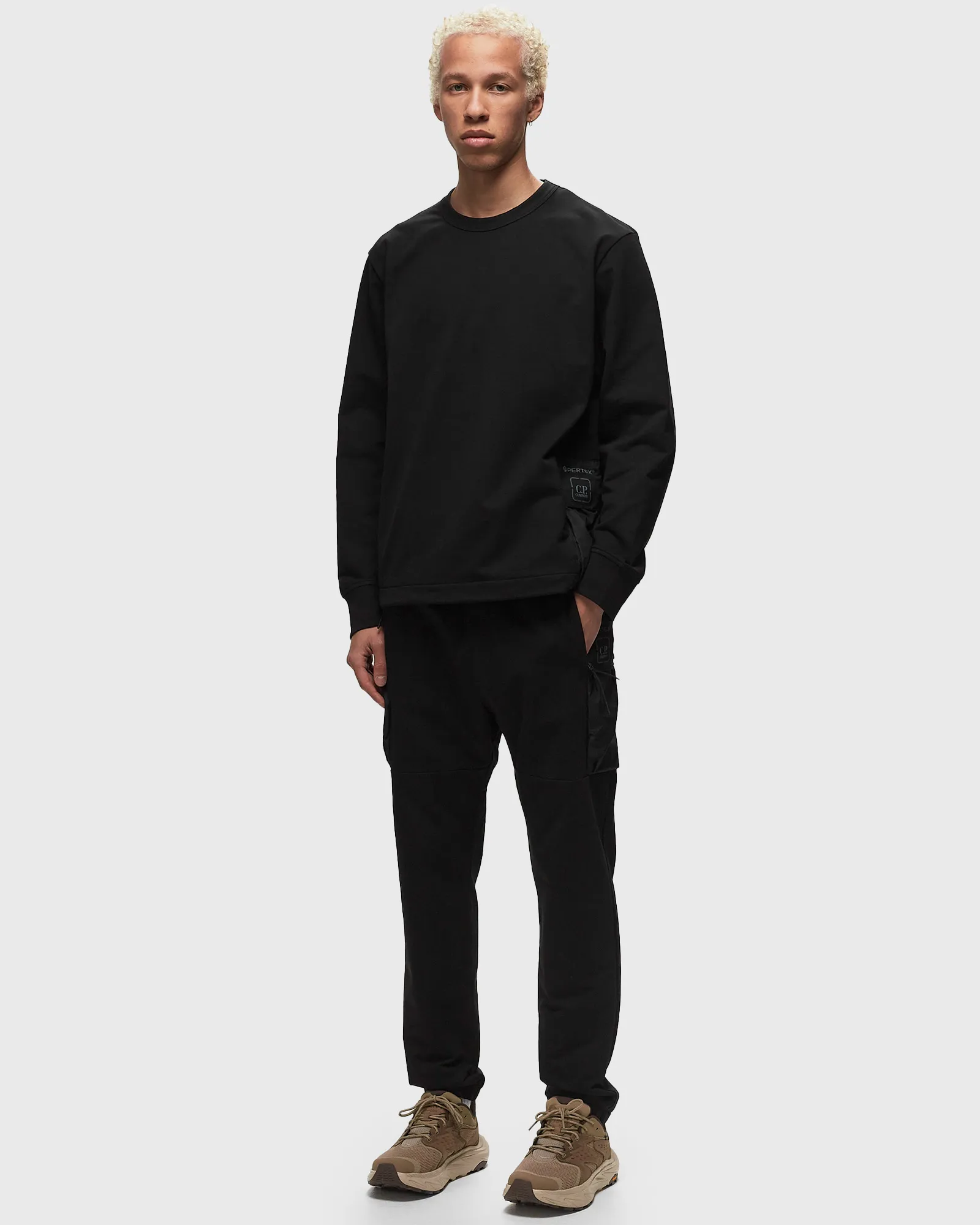 C.P. Company STRETCH FLEECE MIXED SWEATSHIRTS - CREWNECK