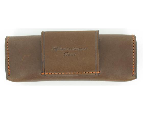 Etui Cuir Provencal 12 - 13 cm Marron Etui cuir par Capdebarthes