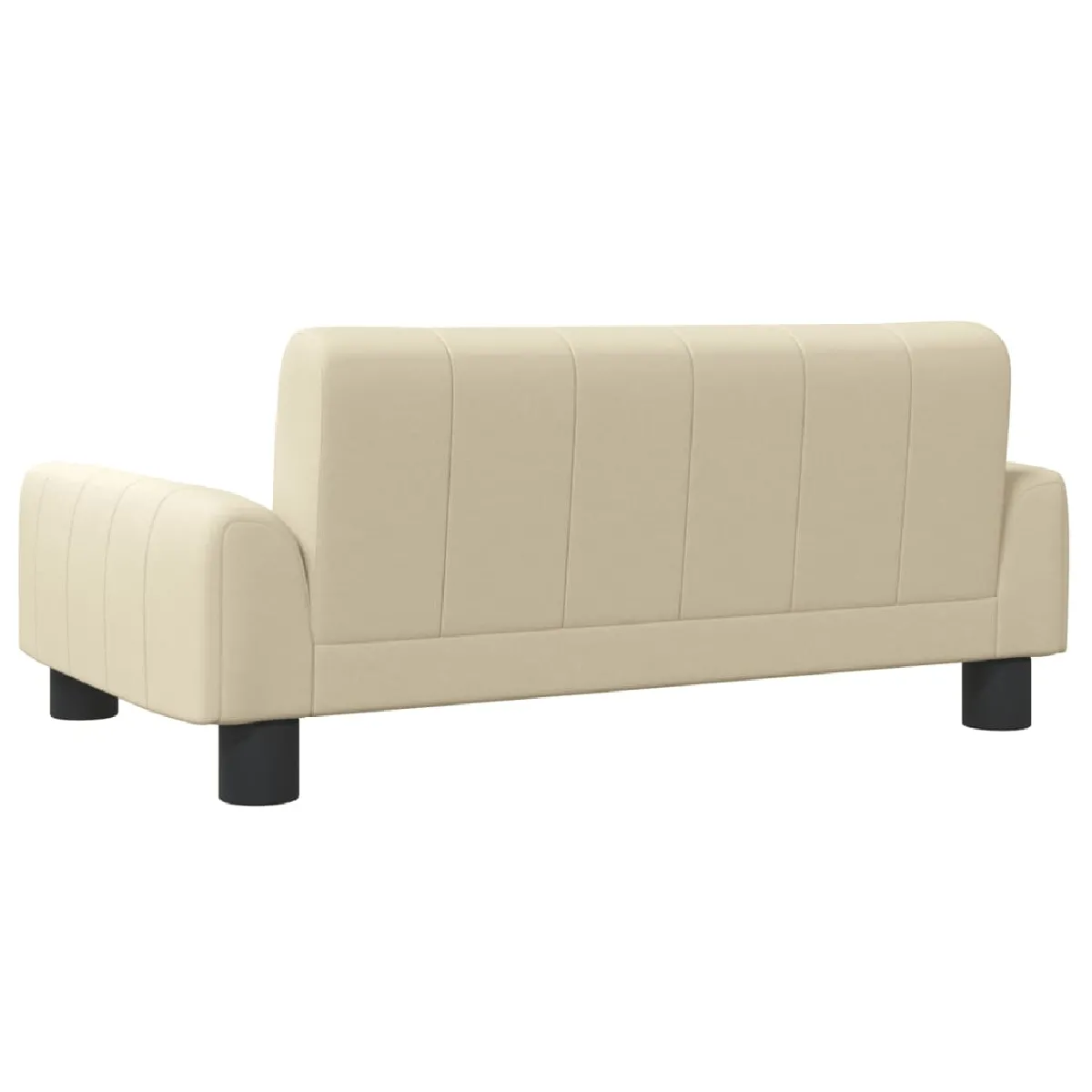 vidaXL Canapé Enfant Crème Tissu