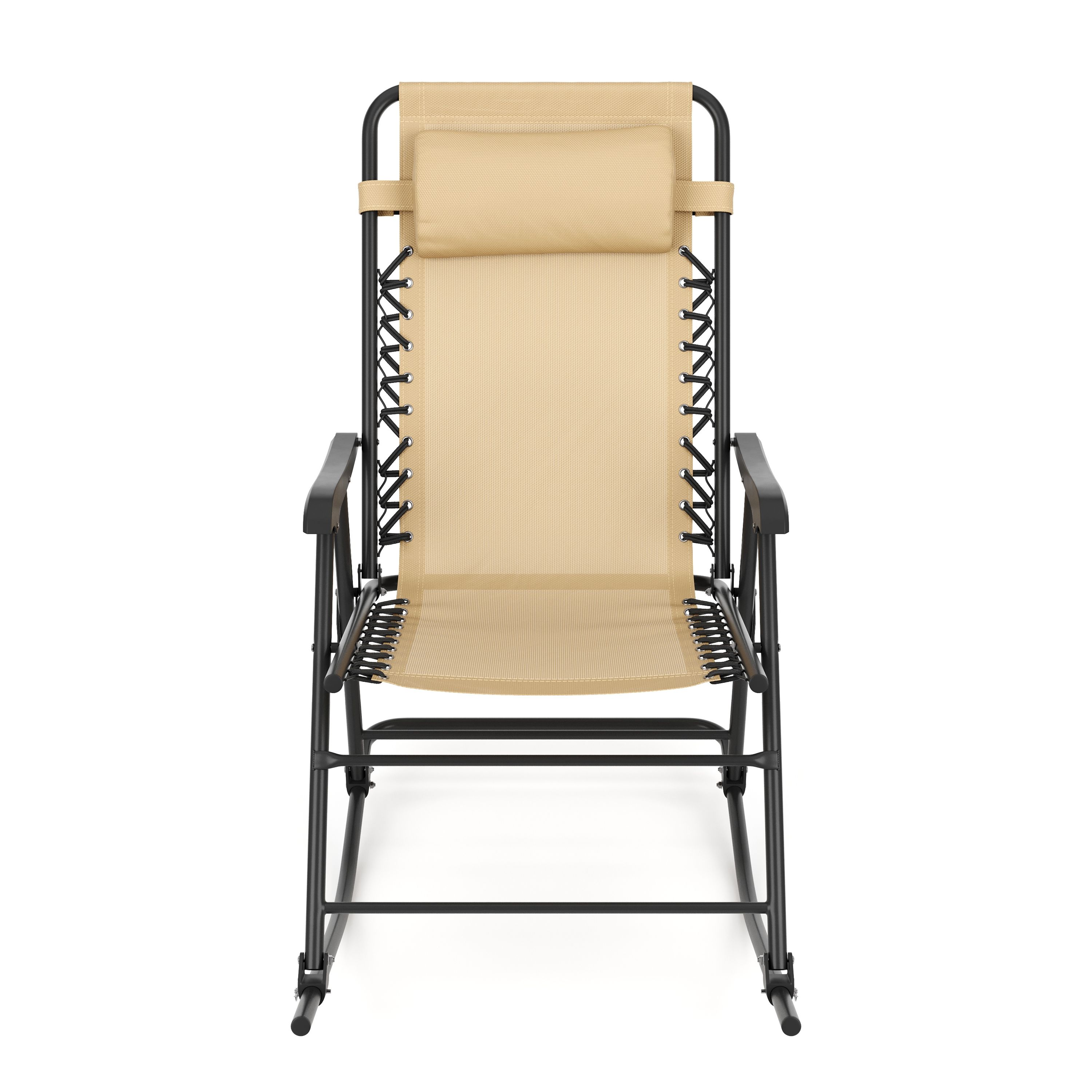 Campingstuhl Schaukelstuhl ADELAIDE klappbar beige