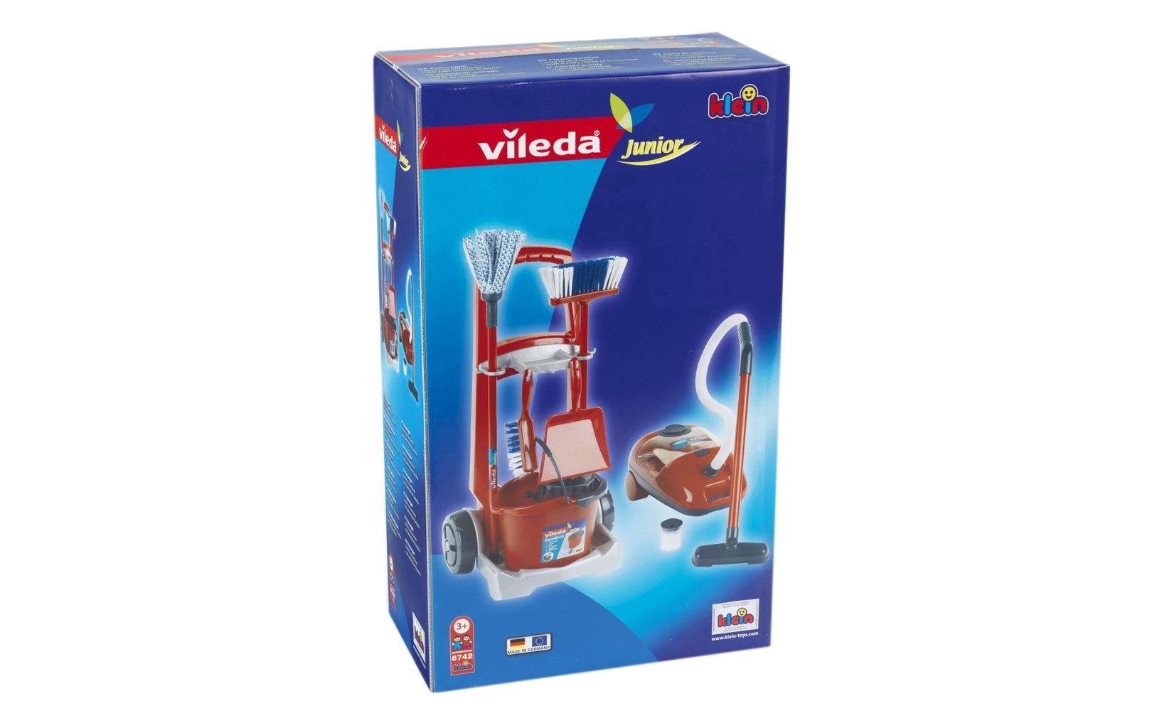 Kinder-Putzwagen »Klein-Toys Vileda Besenwagen mit Vileda Staubsauger« mit Spielstaubsauger