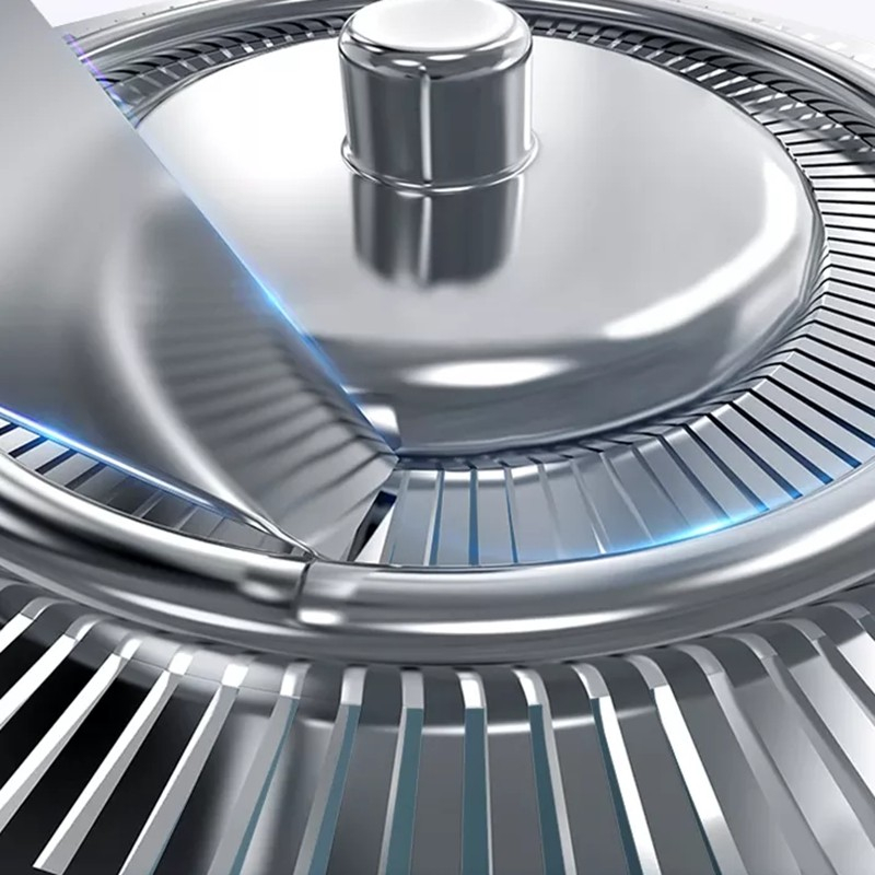 Elektrischer Glatzen Rasierer Rotierender 4D Akku Rasierer Wasserfest (IPX6) - Silber