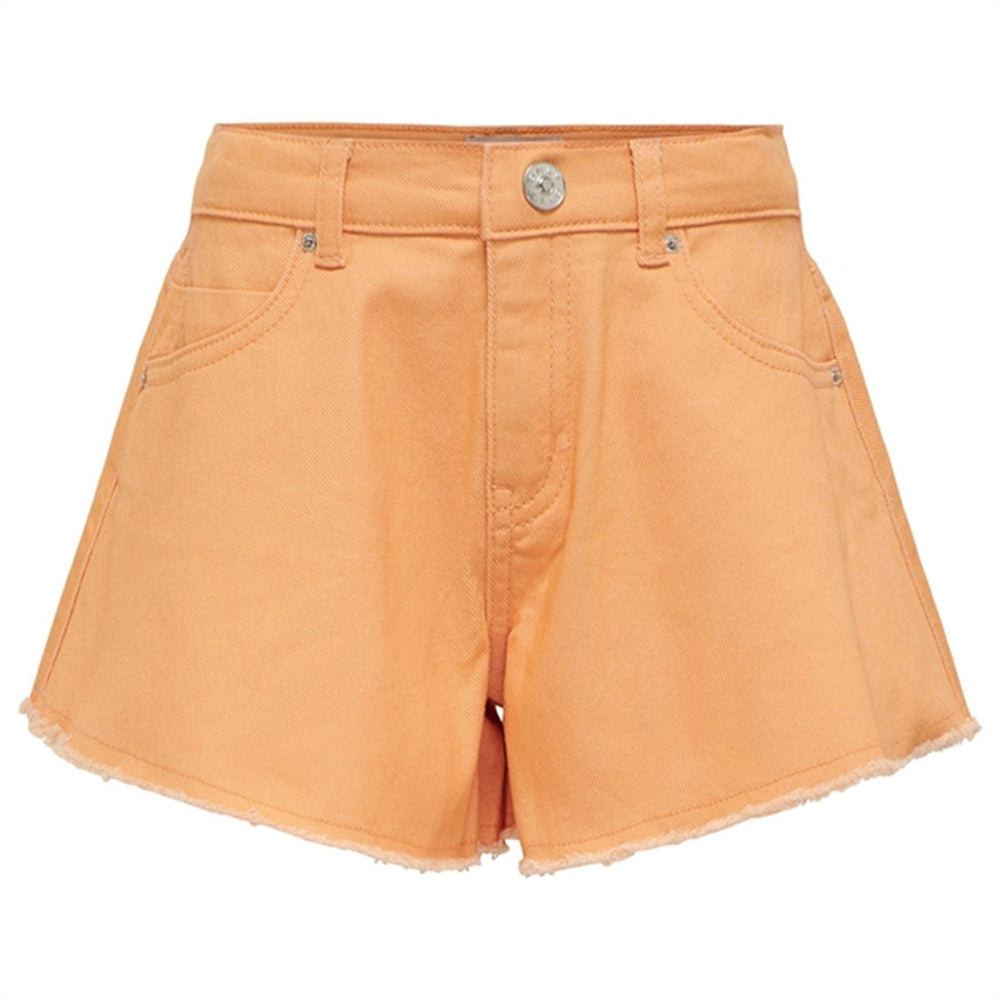 Orange Chiffon Chiara Wave Shorts