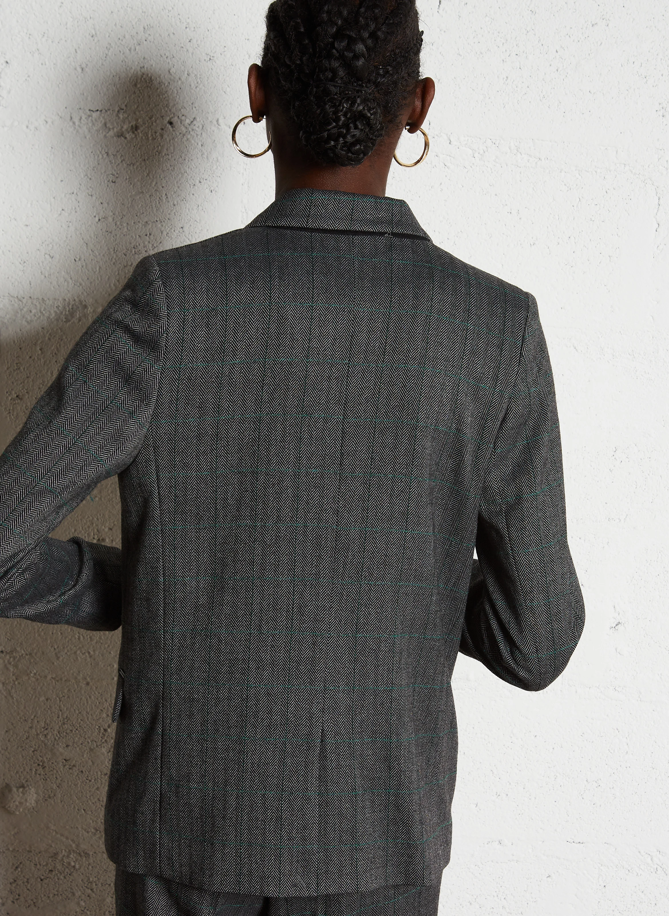 Veste de costume col tailleur | Noir
