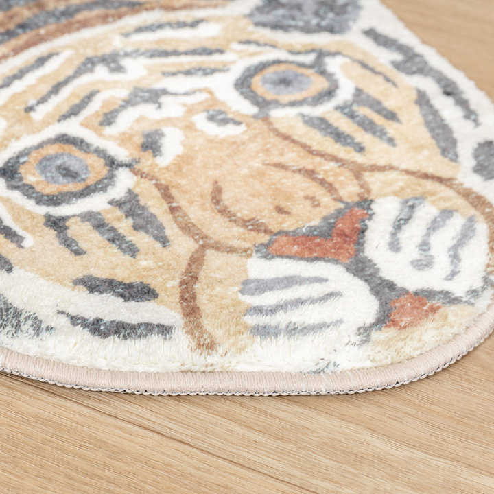 Wasbaar kindervloerkleed - Wild Tijger | Go wild!
