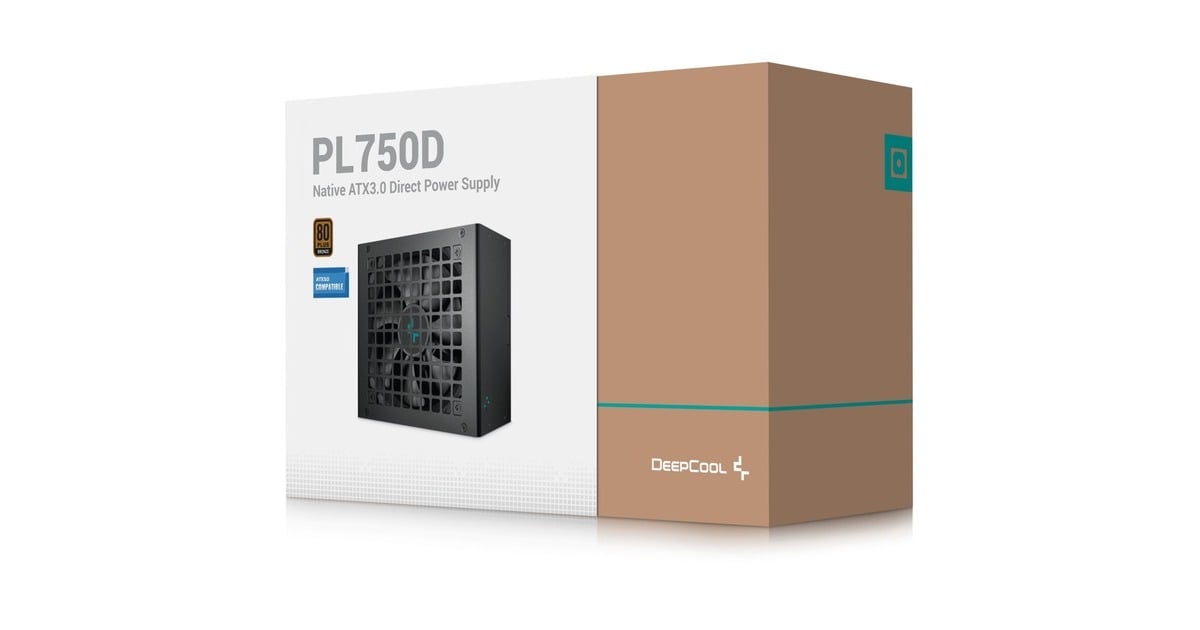 DeepCoolPL750D 750 watt voeding   (Zwart, 3x PCIe)