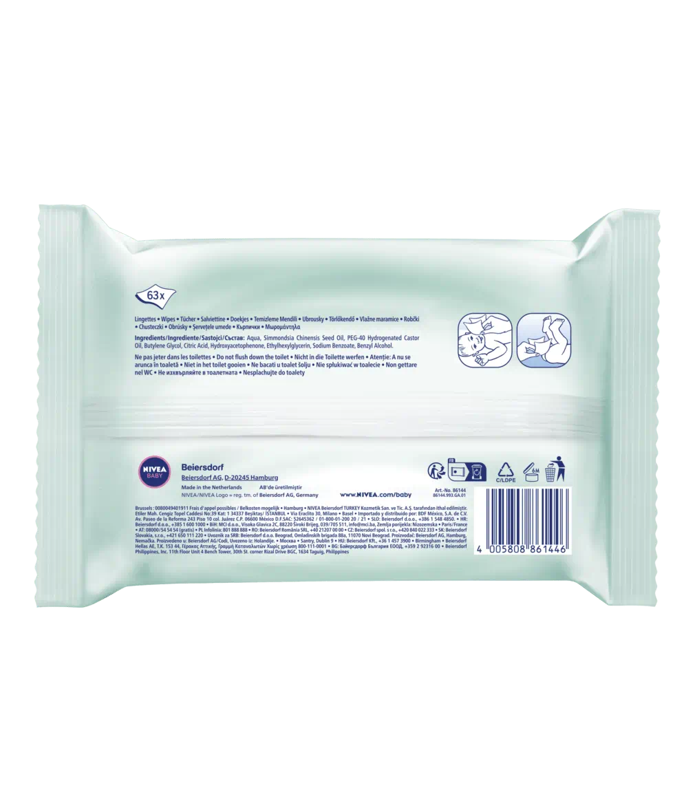 LINGETTES BÉBÉ PURE AND SENSITIVE
