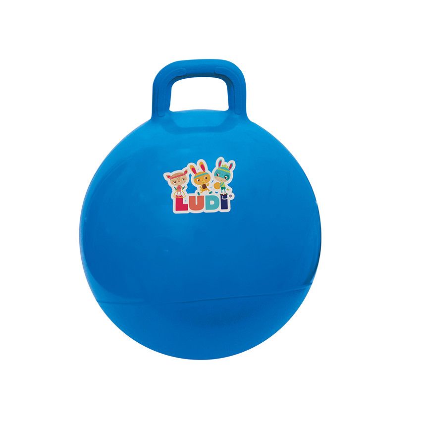 Ballon sauteur - Bleu - Doré