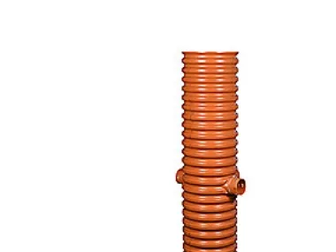 Wavin 315 x 1350 x 92/80 mm PVC-drænbrønd, 2 tilslutninger