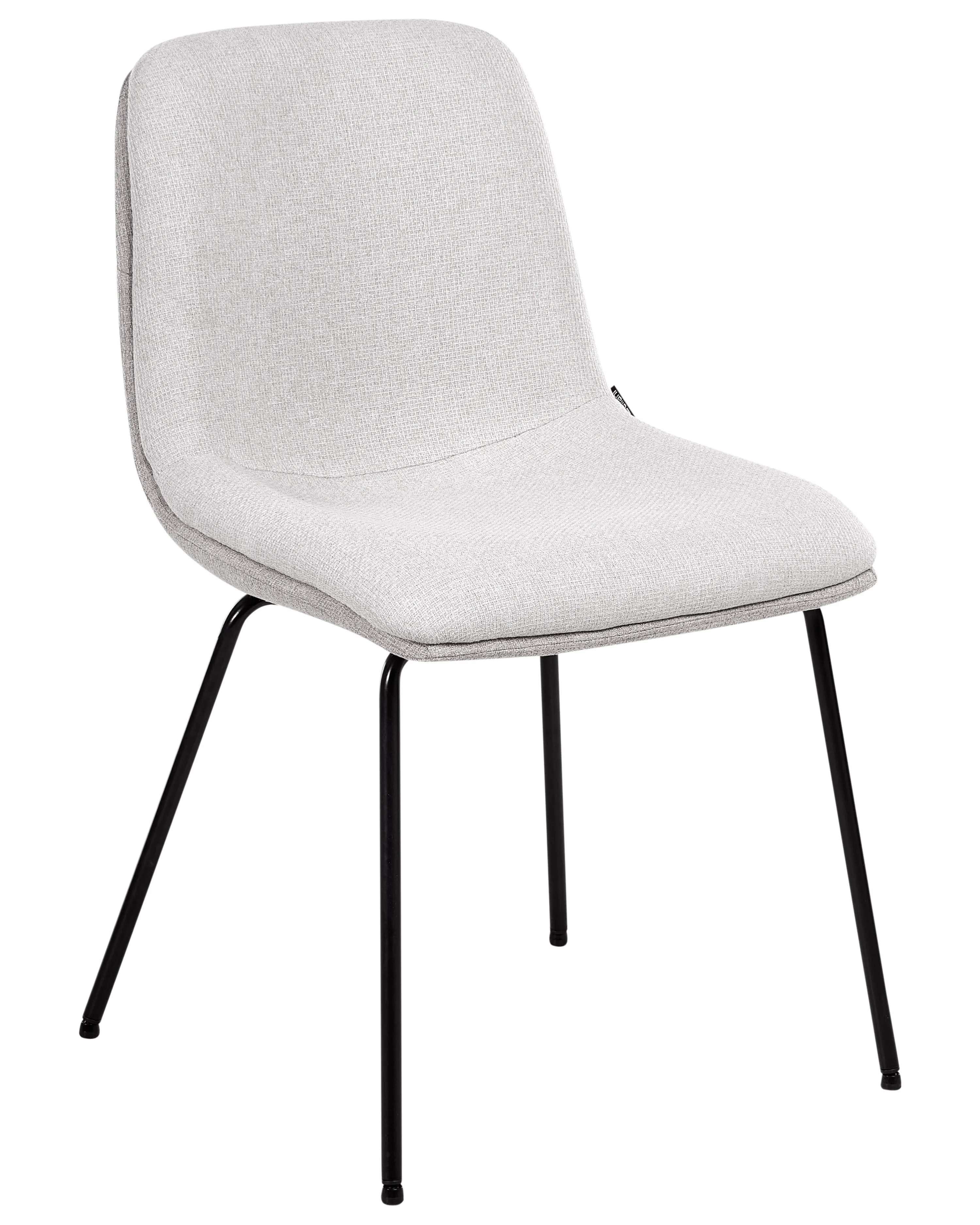 Set van 2 eetkamerstoelen LORIDA Stof Lichtgrijs