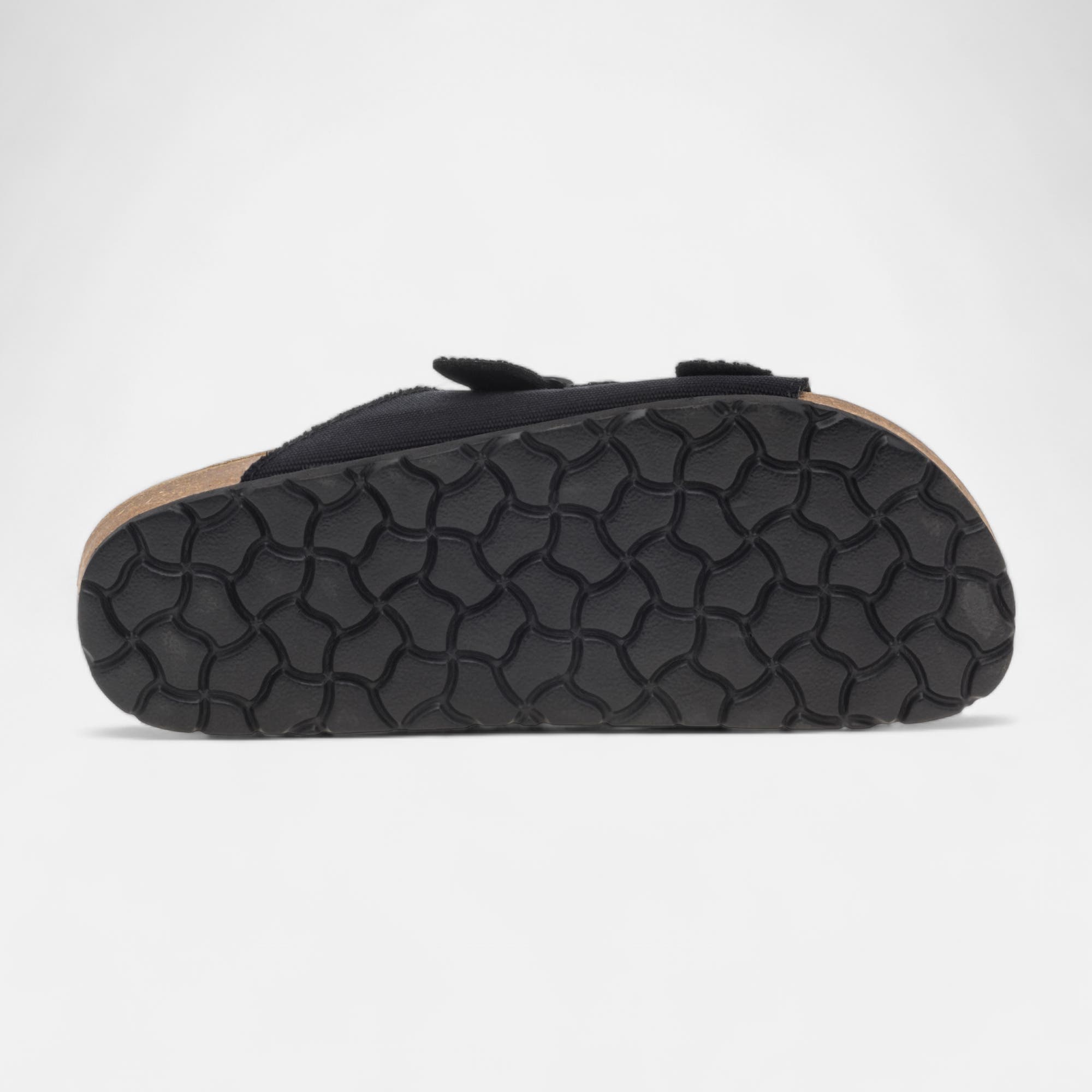 Mules semelle liège Homme noir