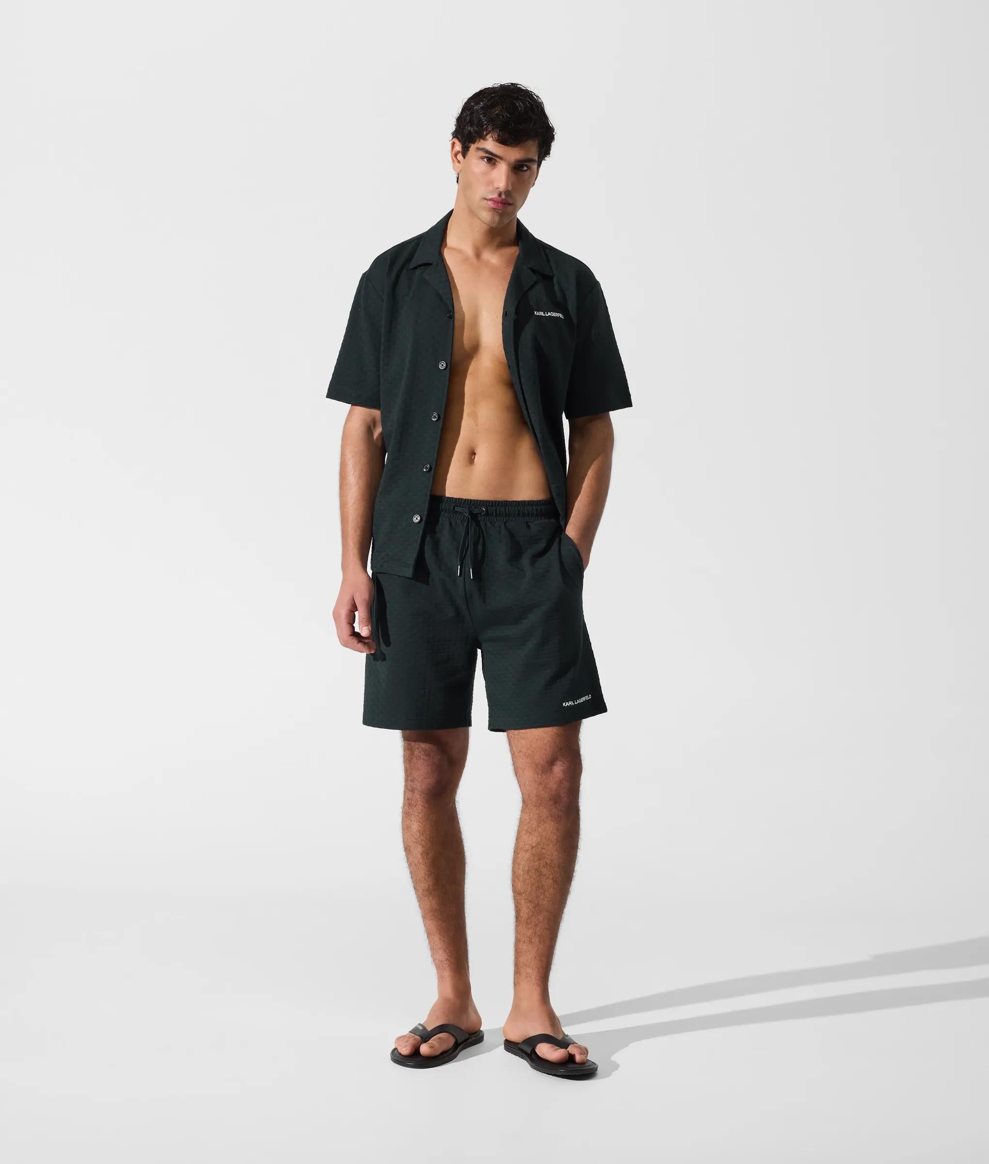 Geruite strandshirt