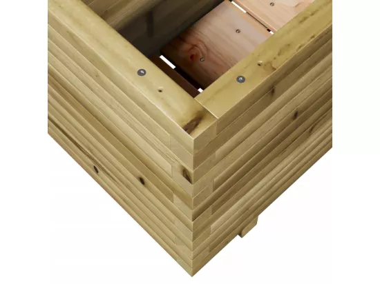 Jardinière bac lit surélevé bois marron 90 x 40 x 49.5 cm 02_0037984