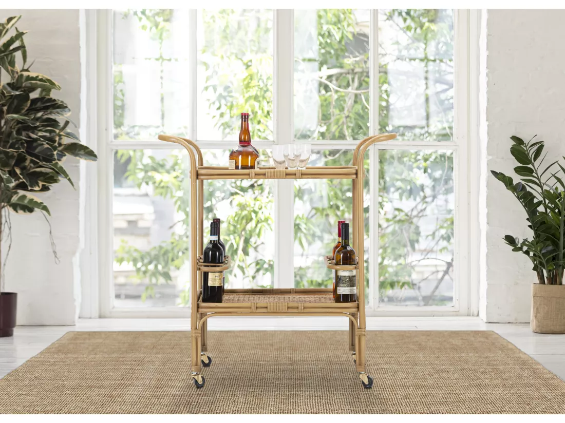 Desserte en métal marron 83x46x87,5 cm