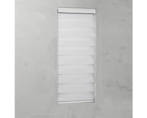 Soluna verduisterend dubbel rolgordijn D-R6 met cassette, wit, 40x175 cm