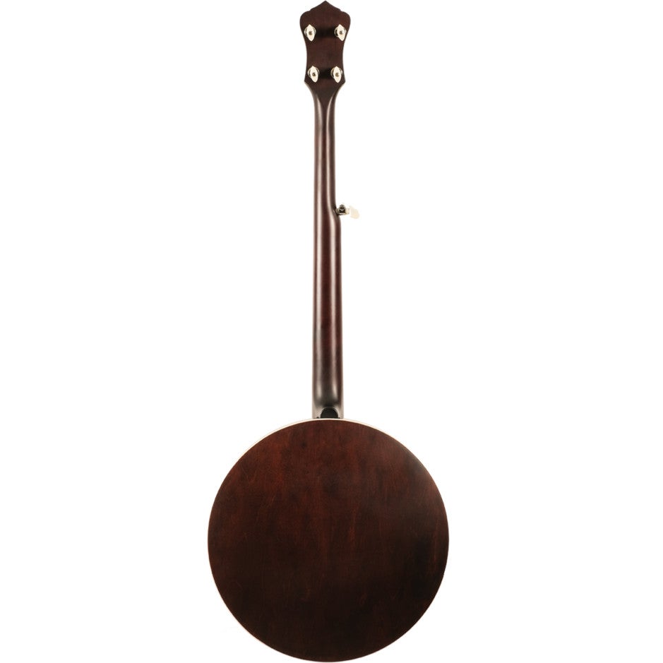 Recording King Madison RK-R35-BR 5-snarige esdoorn resonator banjo met tone ring en armsteun