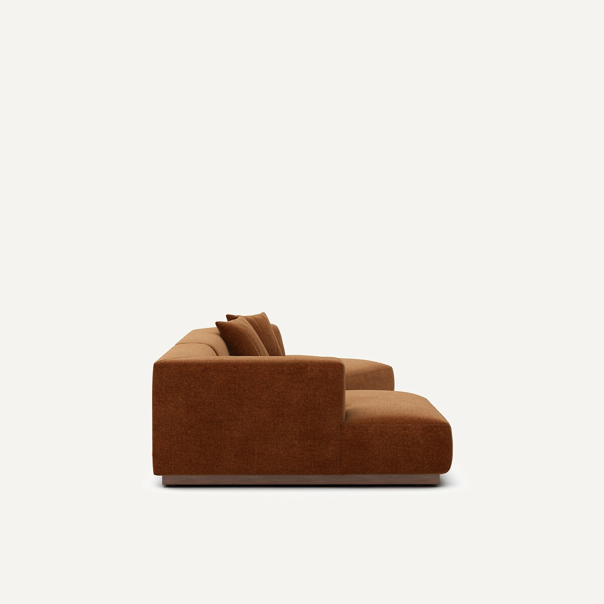 AM.PM<br>Sofá de canto aberto em veludo chenille, Jacopo