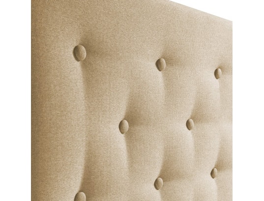 MARCKONFORT - Tête de lit oslo 150x100 cm, capitonnée tissu beige, l'épais...