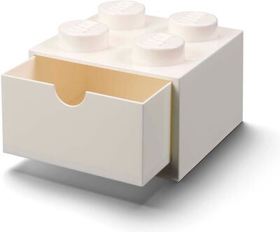 Lego Oppbevaring med Skuff 4, Hvit