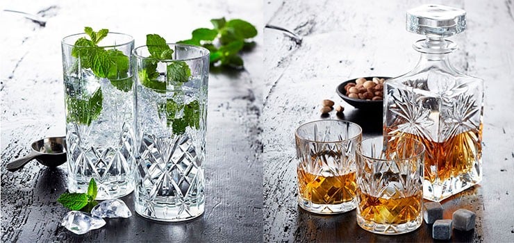Lyngby Glas - Lyngby Krystal Melodia Highball 36 cl - Sæt á 6