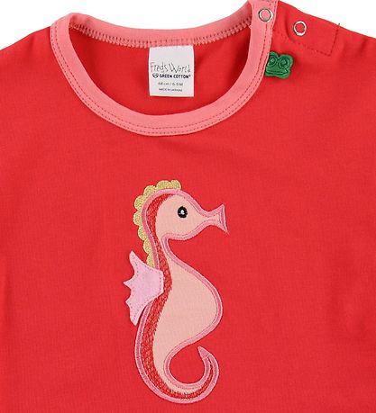 Freds WoRød T-shirt - Rød m. S?hest