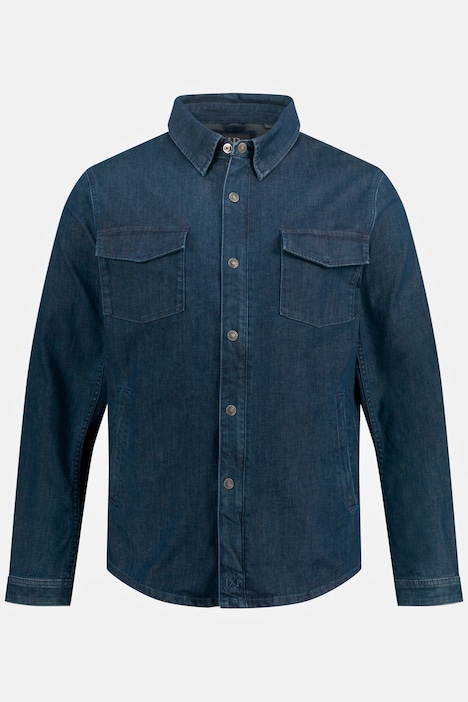 Jeansjacke, verdeckter Zipper, Brusttaschen