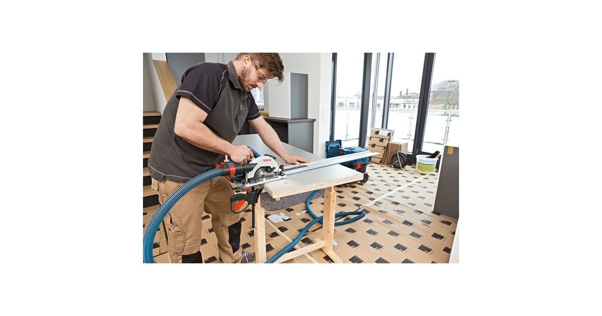 BoschGKS 18V-57G Professional handcirkelzaag  (Blauw/zwart, Incl. L-BOXX, accu en oplader niet inbegrepen)