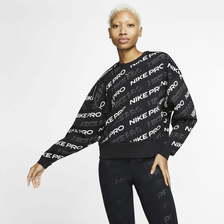 Nike Pro Fleece Trøje Sort