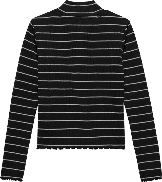 Tommy Hilfiger Langarmshirt »SPARKLE STRIPE MOCK NECK L/S«, Kinder bis 16 Jahre