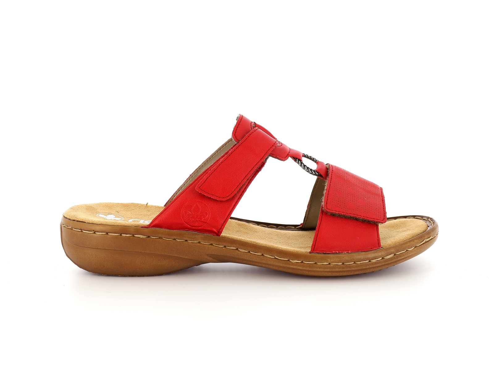 Rieker-60885 Synthétique Rouge