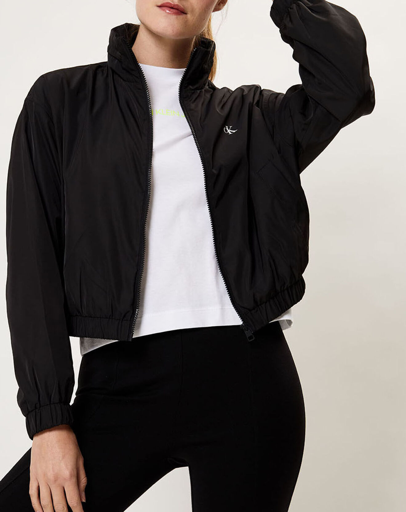 Calvin Klein Jeans Blouson Windbreaker Logo Xl Dos noir