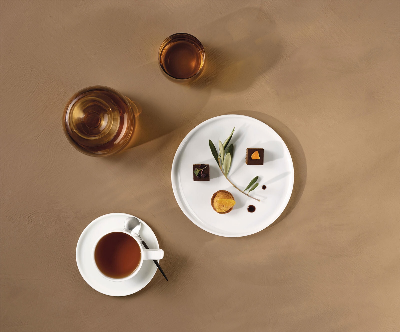 ASA Kaffeetasse OCO ligne noire 6er Setmit Untertasse Keramik