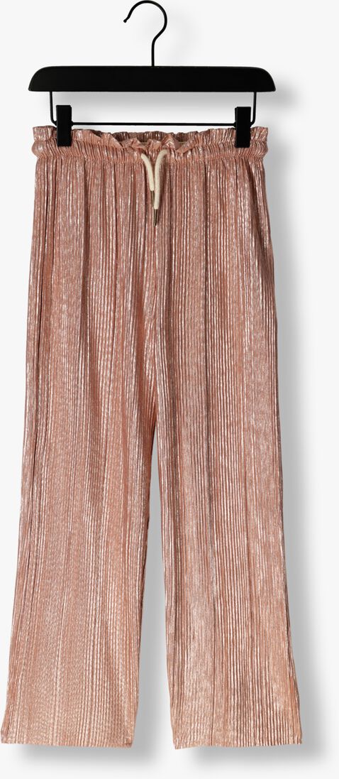 LIKE FLO ros&eacute;gouden like flo pantalon metallic plisse pants