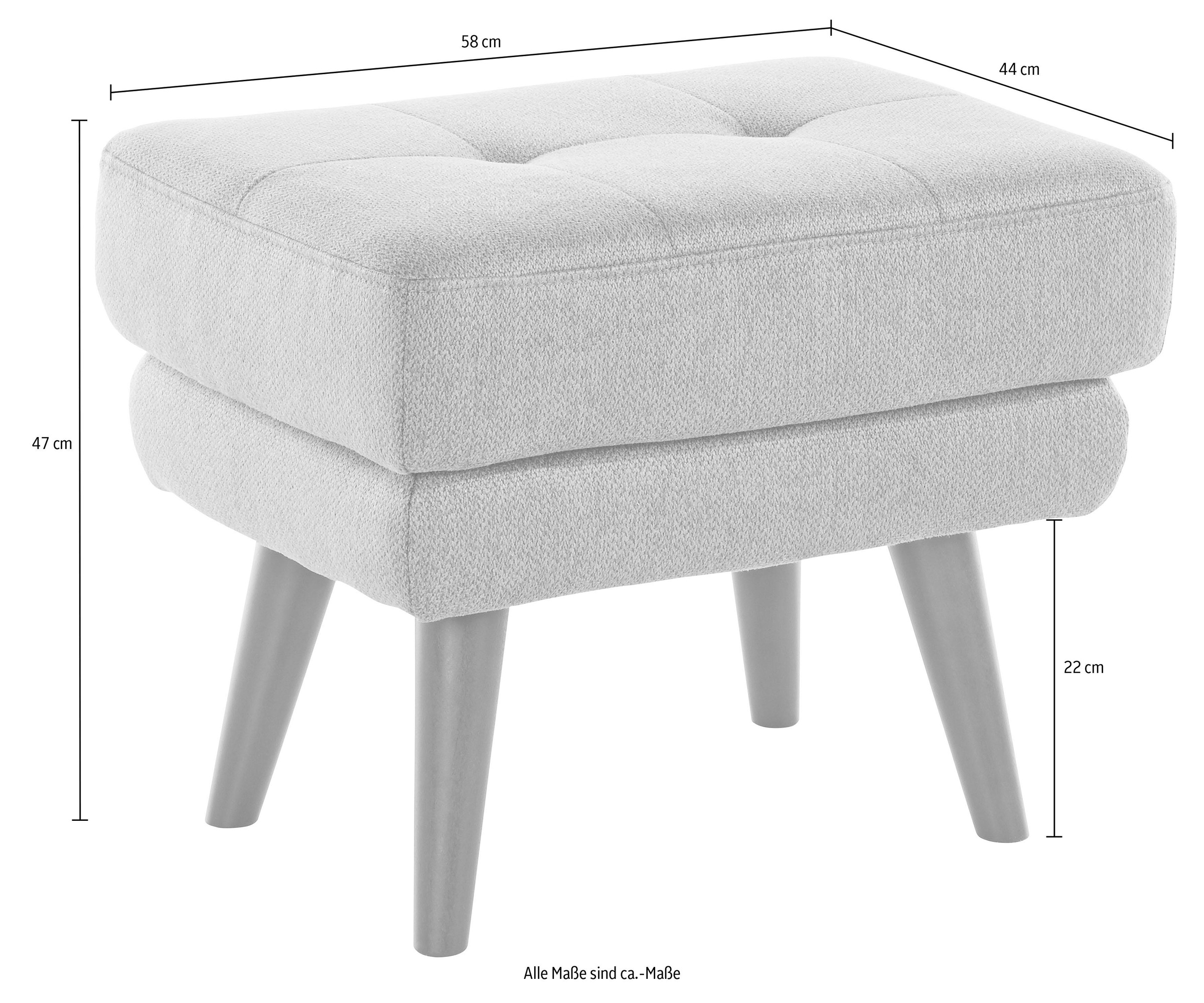 andas Hocker »Hemmink« mit Knopfheftung