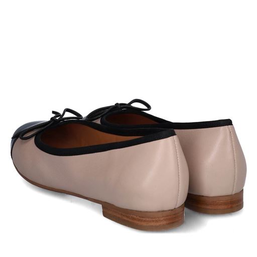 Billi Bi A6021 Ballerinasko, Black Patent/Beige Nappa, 40