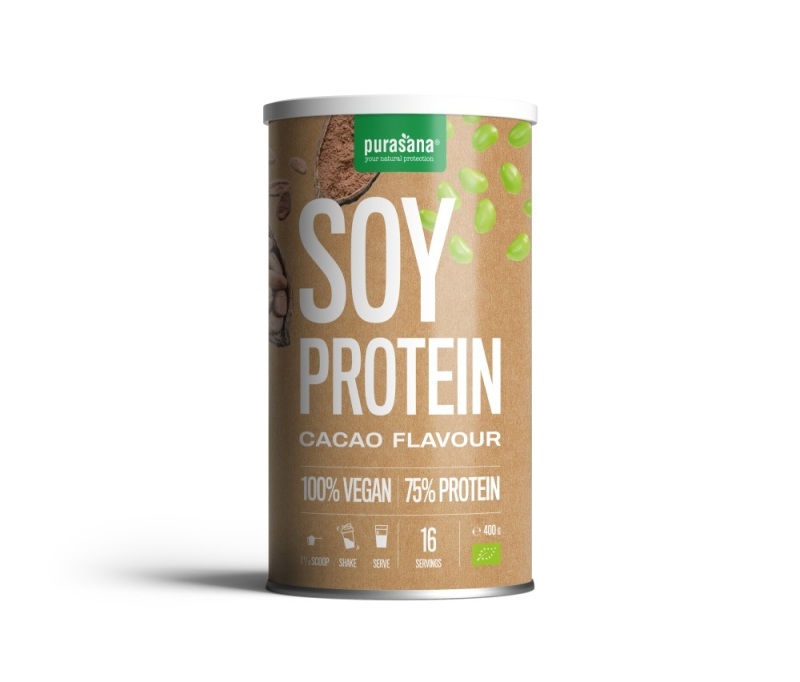 Purasana Vegan Soja Proteïne Cacao Bio 400g